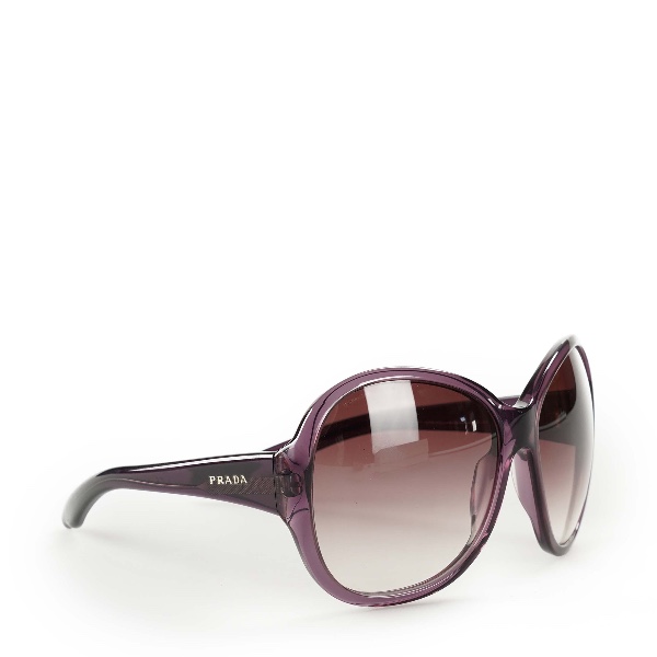 Prada - Purple Acetate Frame Oversized Tinted Sunglasses